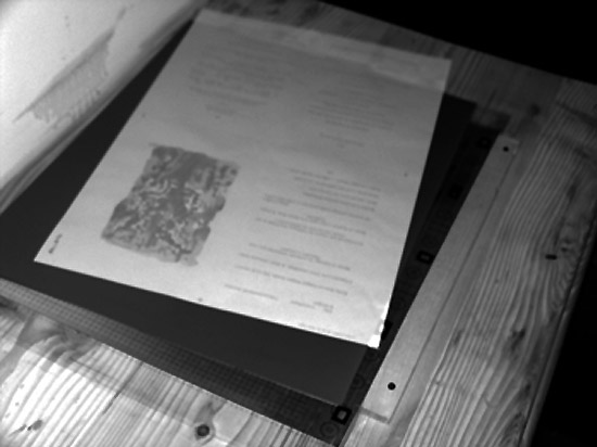 Imposition du livre, imprimons sur des films, ils sont ensuite déposés sur des plaques offset, lesquelles sont insolées